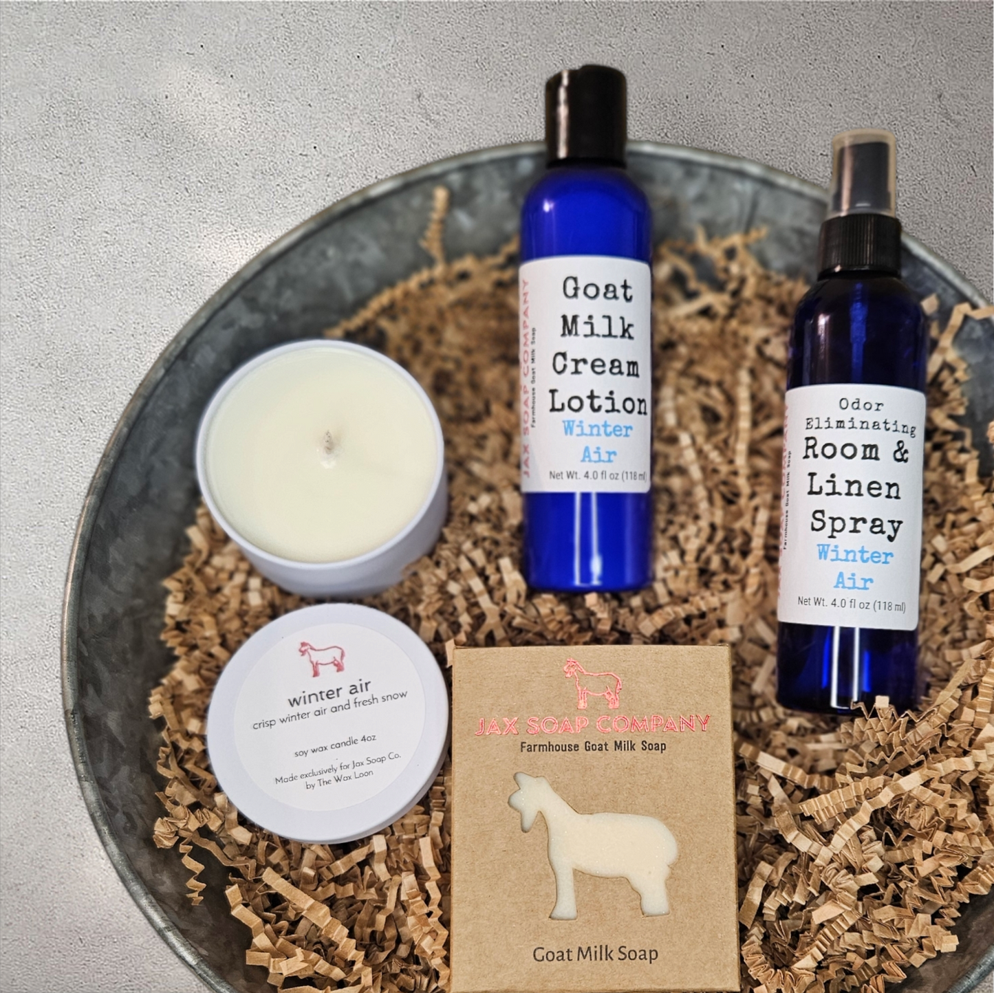 Winter Air Gift Basket  Jax Soap Company