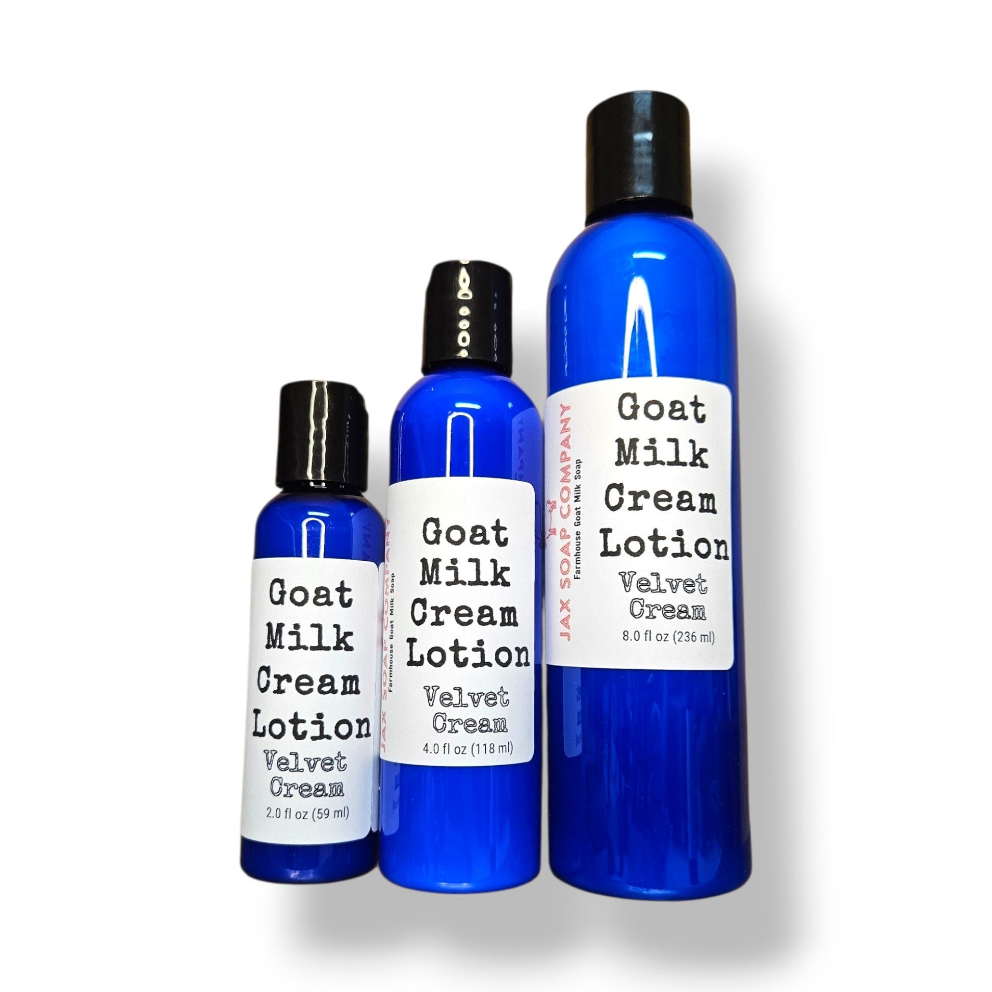 Goat Milk Cream Lotion cream lotion Jax Soap Company Velvet Cream 8 ounce