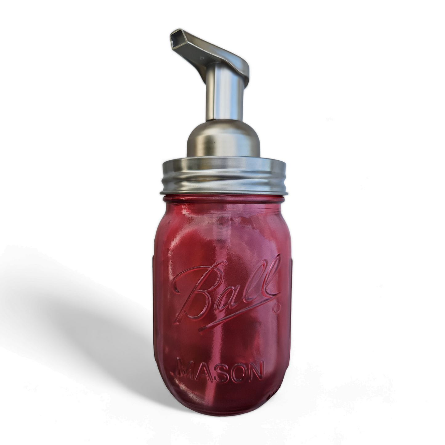 Mason Jar Foaming Liquid Soap Dispenser, Transparent